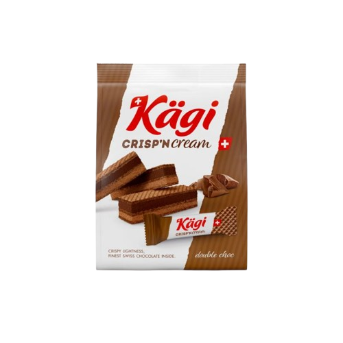 بسكويت ويفر كاجي كرسبي ان كريمة دبل شوكولاته بوزن 88 جرام